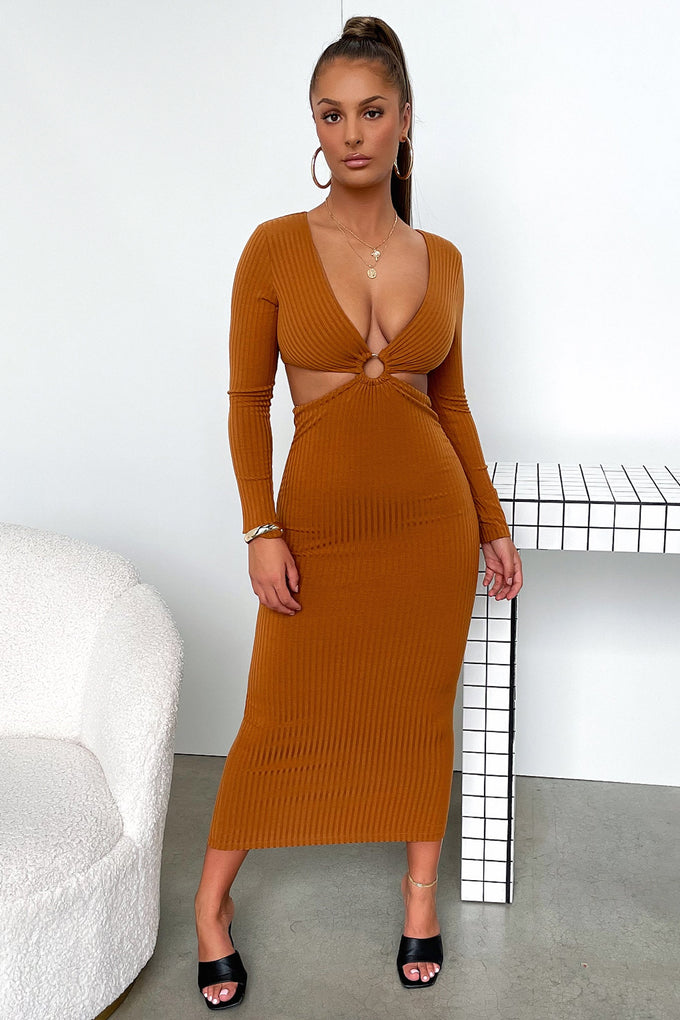 Thats So Fetch | Laska Midi Dress | Rust Brown | 4 Thats So Fetch | Laska Midi Dress | Rust Brown | 4