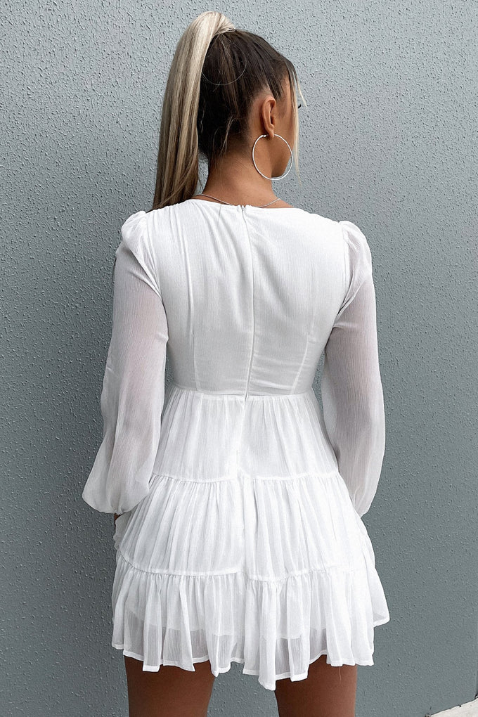 Lexie Long Sleeve Dress - White