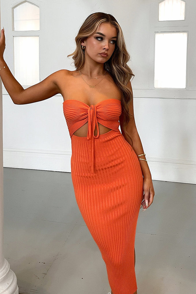 Lian Midi Dress - Orange