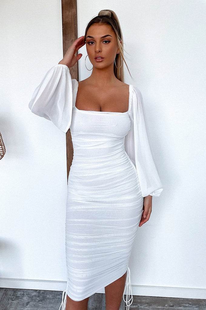 Lorde Midi Dress - White