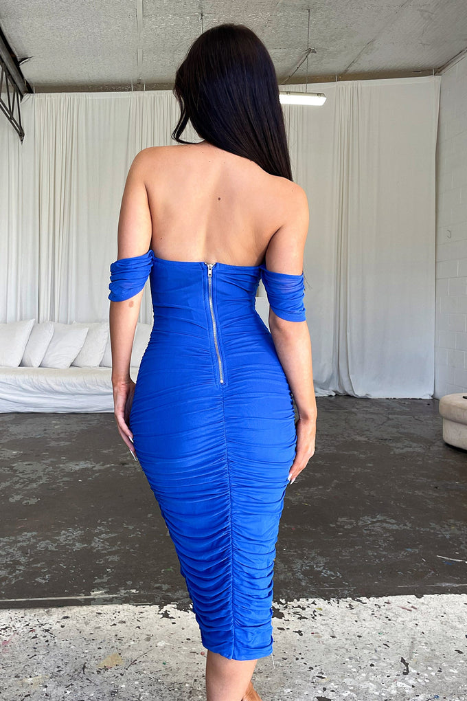 Lucinda Midi Dress - Royal Blue