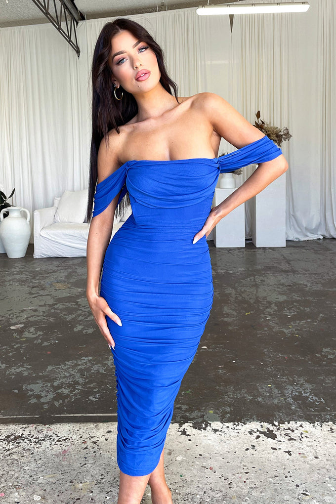 Lucinda Midi Dress - Royal Blue
