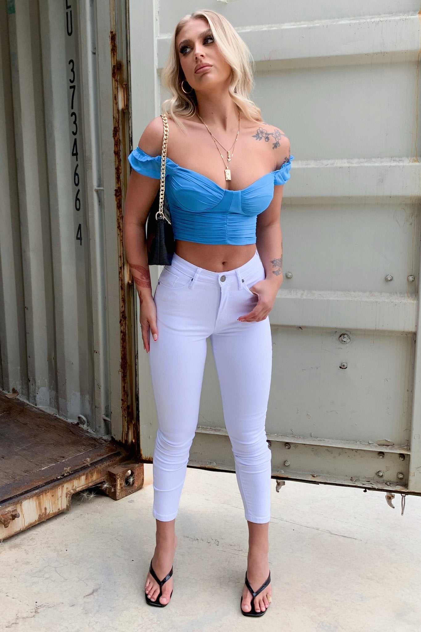 Fendy Denim Jeans - White – Thats So Fetch US