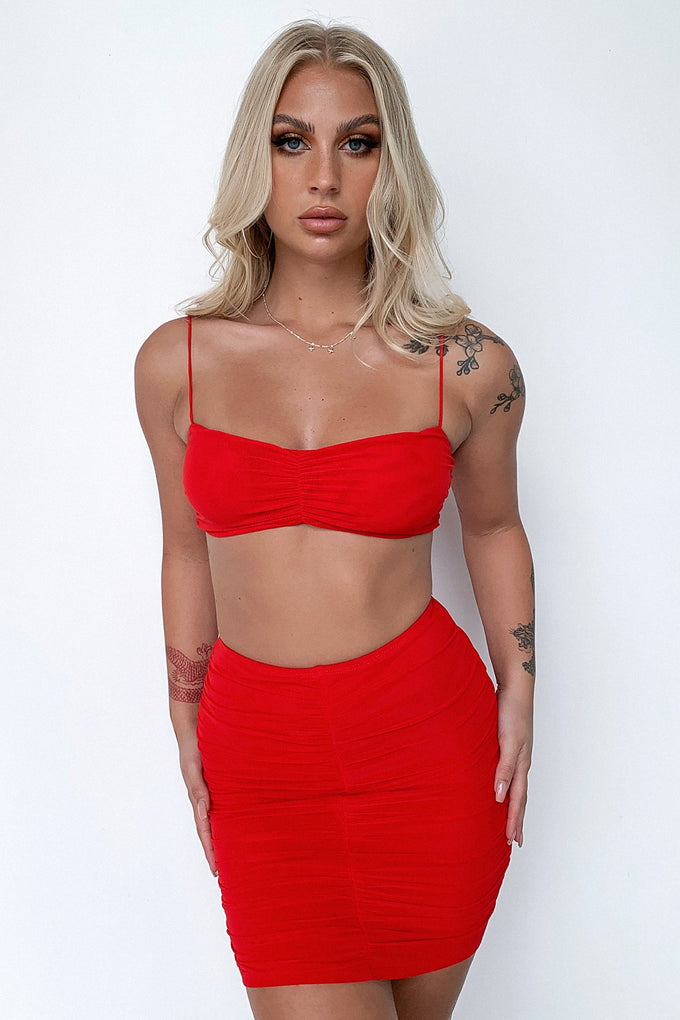Maxine Skirt - Red