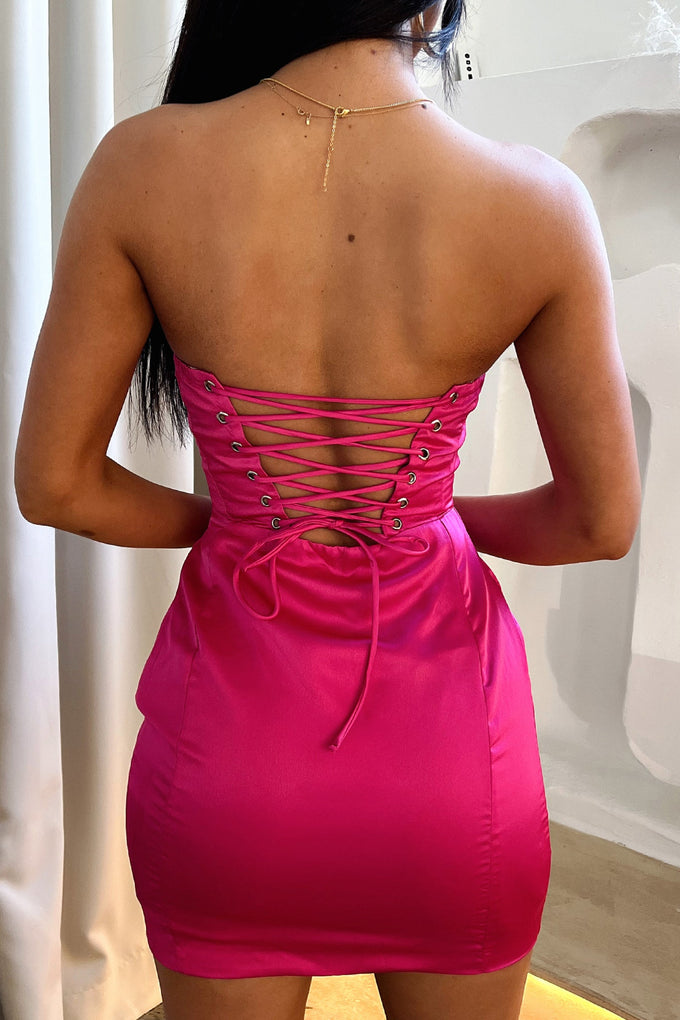 Refy Dress - Hot Pink