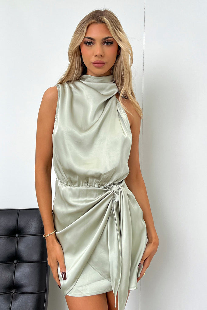 Santorini Mini Dress - Sage