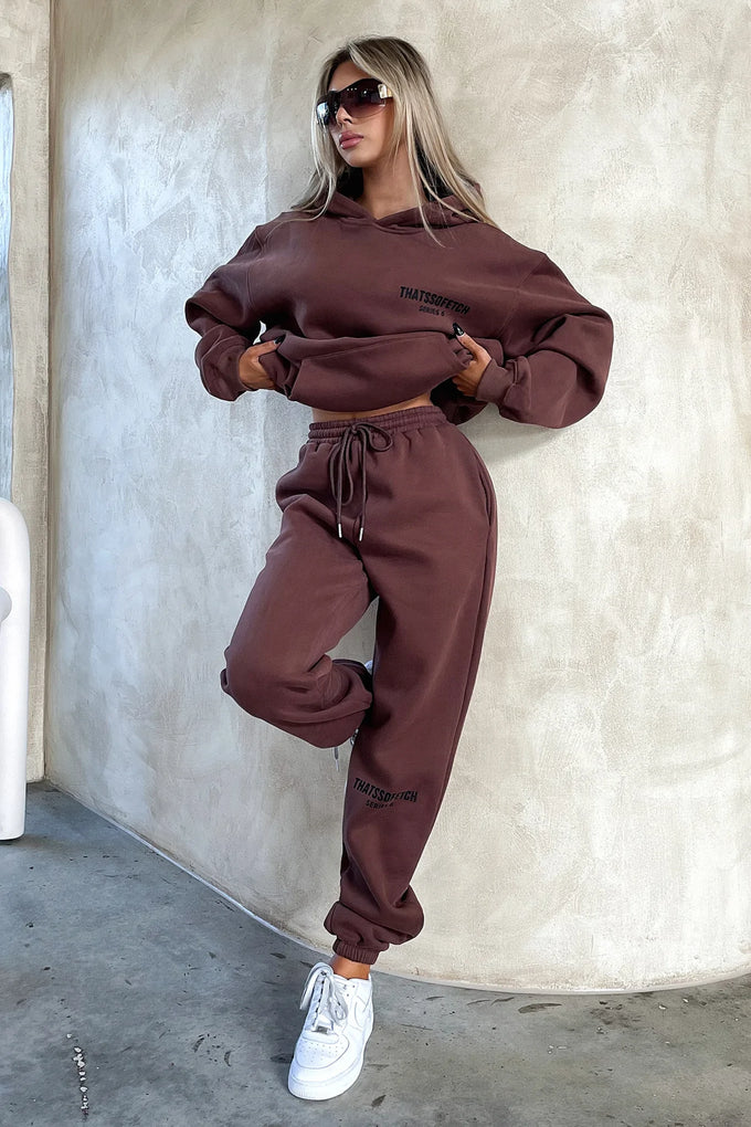 Chocolate top brown sweatpants