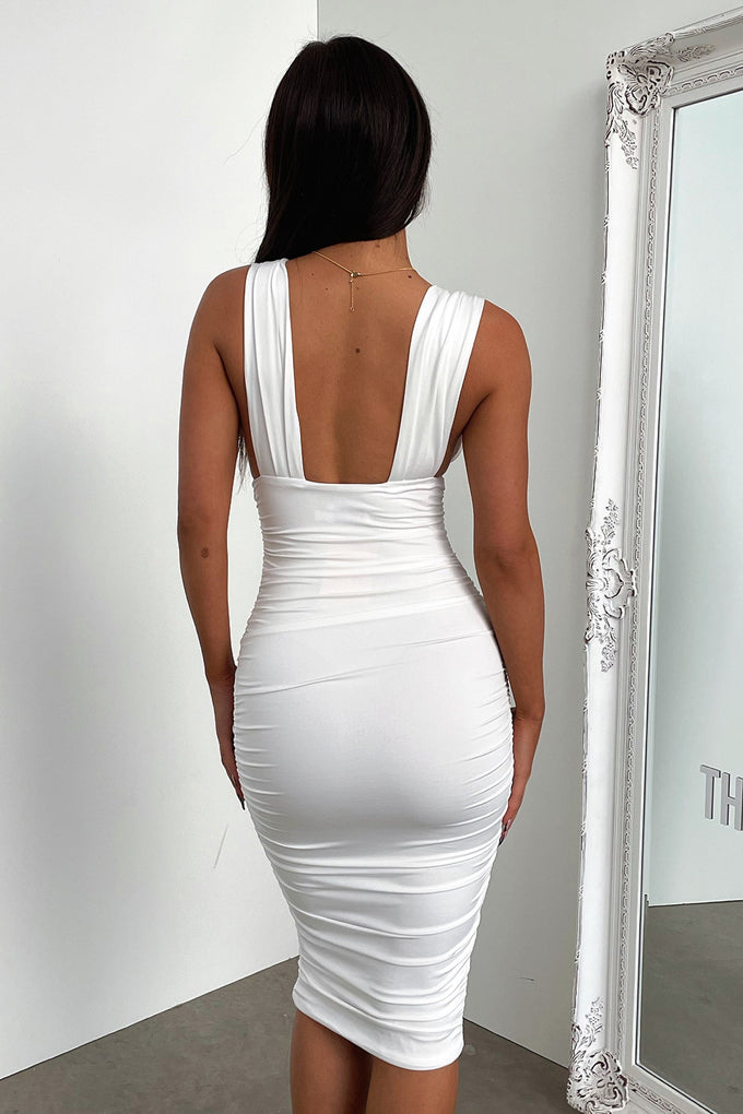 Trixie Midi Dress - White