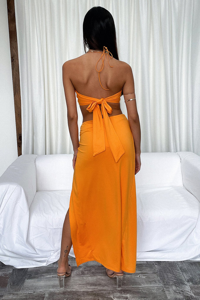 Victoria Maxi Skirt - Orange