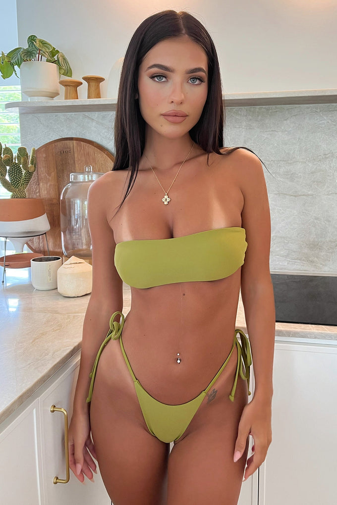 Zerna Bikini Bottom - Olive Green